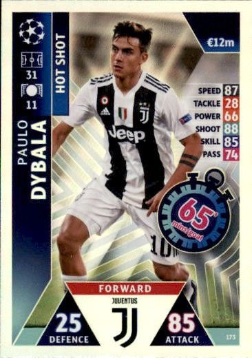 Offer Trading Cards UP173 Paulo Dybala Match Attax Champions