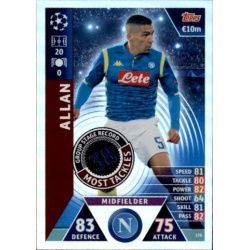 Allan Group Stage Record-Holder UP178 Match Attax Champions 2018-19