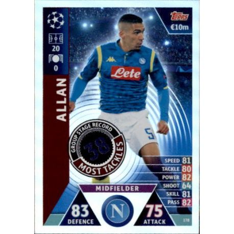Allan Group Stage Record-Holder UP178 Match Attax Champions 2018-19