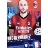 Cromos de Fútbol Theo Hernández AC Milan Topps Champions League 2023/24 Stickers