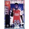Cromos de Fútbol Bukayo Saka Impact Arsenal UEFA Champions League Sticker Collection 2023/24