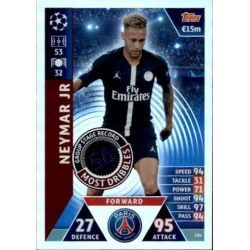 Neymar Jr Group Stage Record-Holder UP184 Match Attax Champions 2018-19