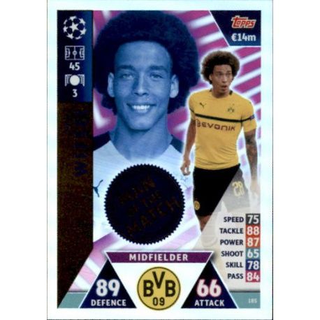 Axel Witsel Man of the Match UP185 Match Attax Champions 2018-19