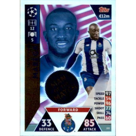 Moussa Marega Man of the Match UP192 Match Attax Champions 2018-19