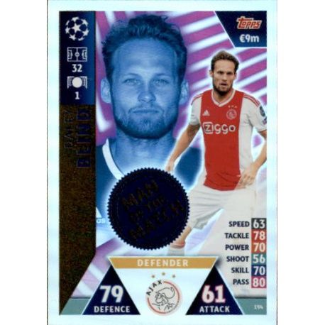 Daley Blind Man of the Match UP194 Match Attax Champions 2018-19