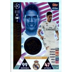 Raphaël Varane Man of the Match UP197 Match Attax Champions 2018-19