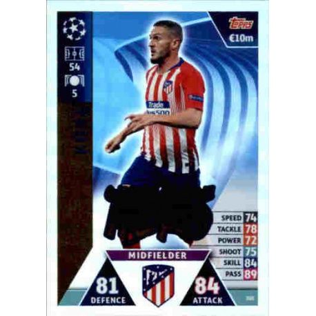 Koke UCL Group Stage Hero UP201 Match Attax Champions 2018-19