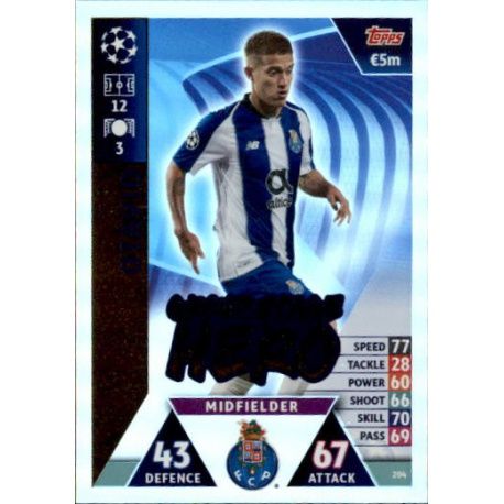 Otávio UCL Group Stage Hero UP204 Match Attax Champions 2018-19