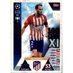 Diego Godín 100 Club XI UP210 Match Attax Champions 2018-19