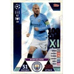 David Silva 100 Club XI UP211 Match Attax Champions 2018-19