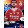 Cromos de Fútbol Orkun Kökçü SL Benfica UEFA Champions League Sticker Collection 2023/24