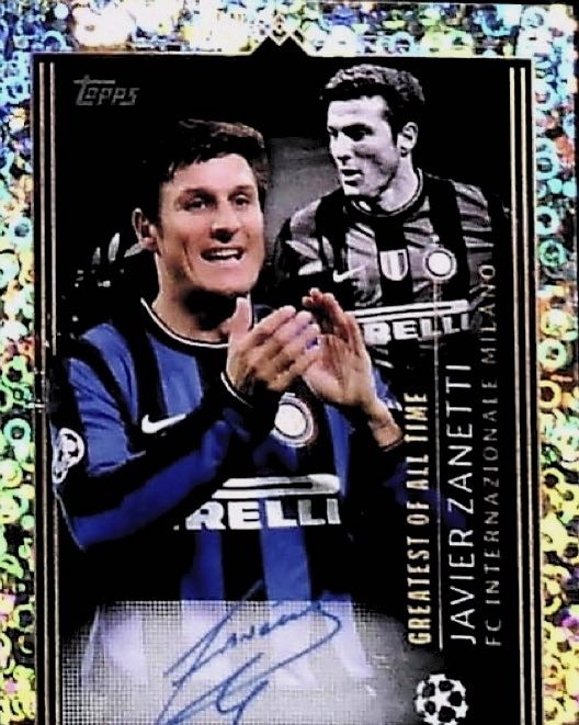 Vignette Panini Foot 1996-97 – N°122 Javier Zanetti (Rookie) Inter Milan