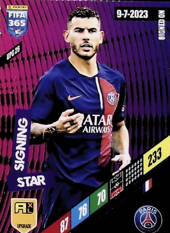Sticker PANINI FOOT 2024 Ligue 1 #338 Lucas HERNANDEZ PSG Paris