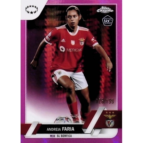 Andreia Faria 128/199 Pink Prism Refractor SL Benfica 21