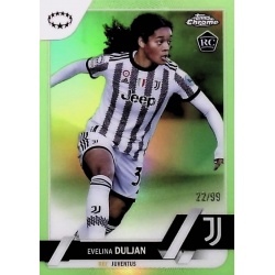 Evelina Duljan 22/99 Neon Green Refractor Juventus 56