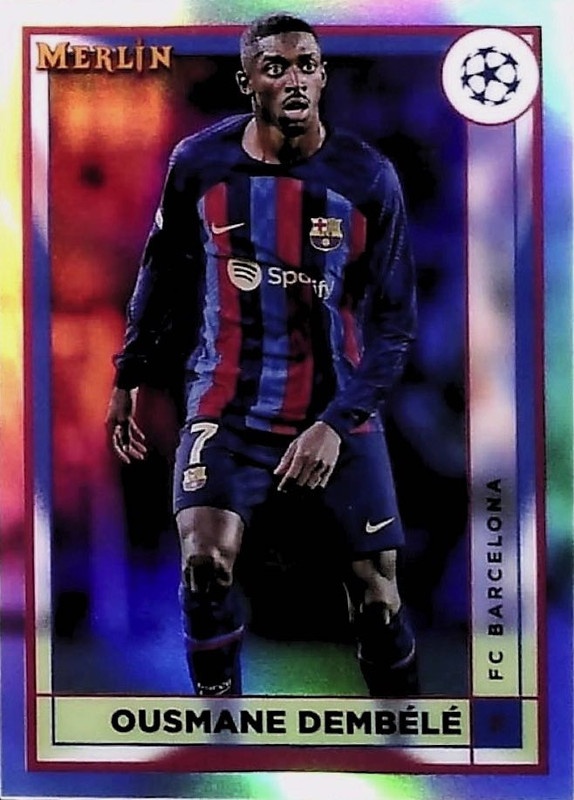 Sale Cards Ousmane Dembélé Refractor 2022-23 Topps Merlin Chrome Uefa