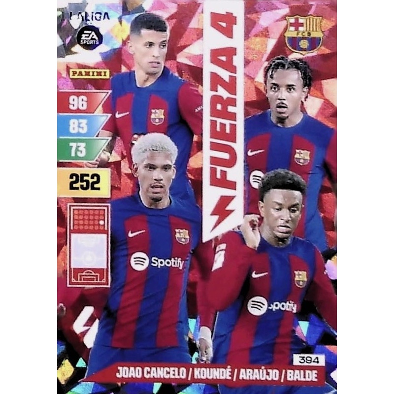 Cromos de Fútbol Barcelona Fuerza 4 Adrenalyn 23 24 La Liga