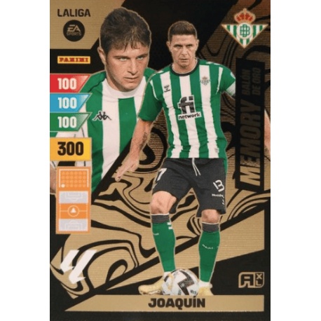 Joaquin Memory balon de oro Adrenalyn 2023-2024 Panini