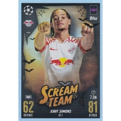 Oferta Trading Card Xavi Simons Scream Team Match Attax 23/24