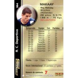 Makaay Megacracks Deportivo 384 Megafichas 2003-04