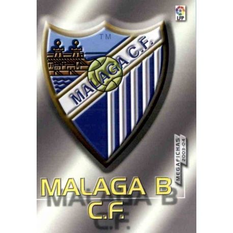 Malaga B Escudo 2ª División 418 Megafichas 2003-04