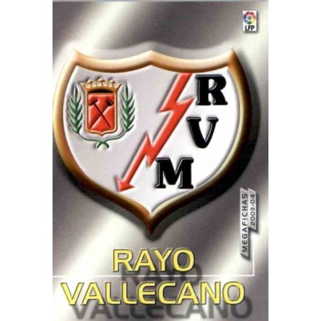 Rayo Vallecano Escudo 2ª División 421 Megafichas 2003-04