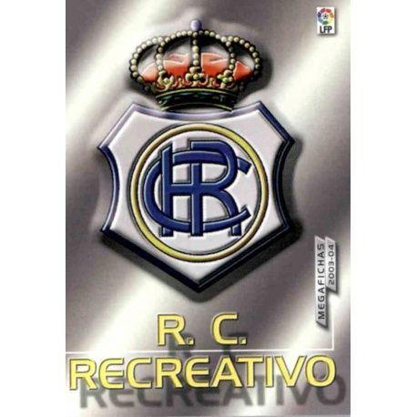 Recreativo Huelva Escudo 2ª División 422 Megafichas 2003-04