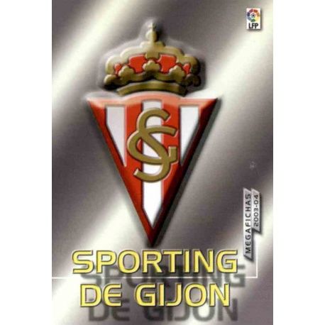 Sporting Gijón Escudo 2ª División 424 Megafichas 2003-04