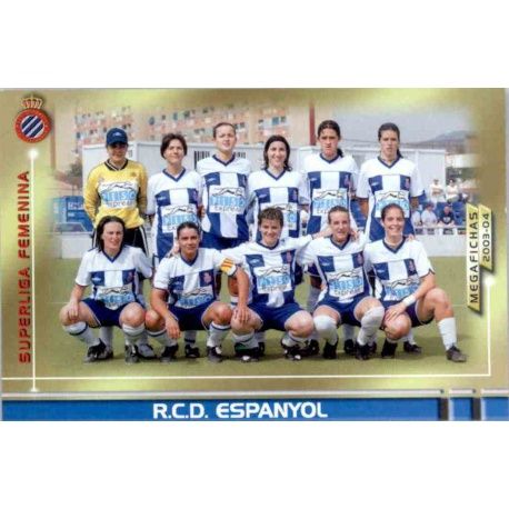 Espanyol Superliga Femenina 434 Megafichas 2003-04