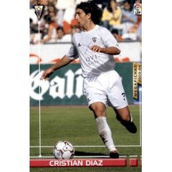 Cristian Diaz Fichas Bis Albacete 12 Bis Megafichas 2003-04
