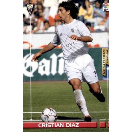 Cristian Diaz Fichas Bis Albacete 12 Bis Megafichas 2003-04