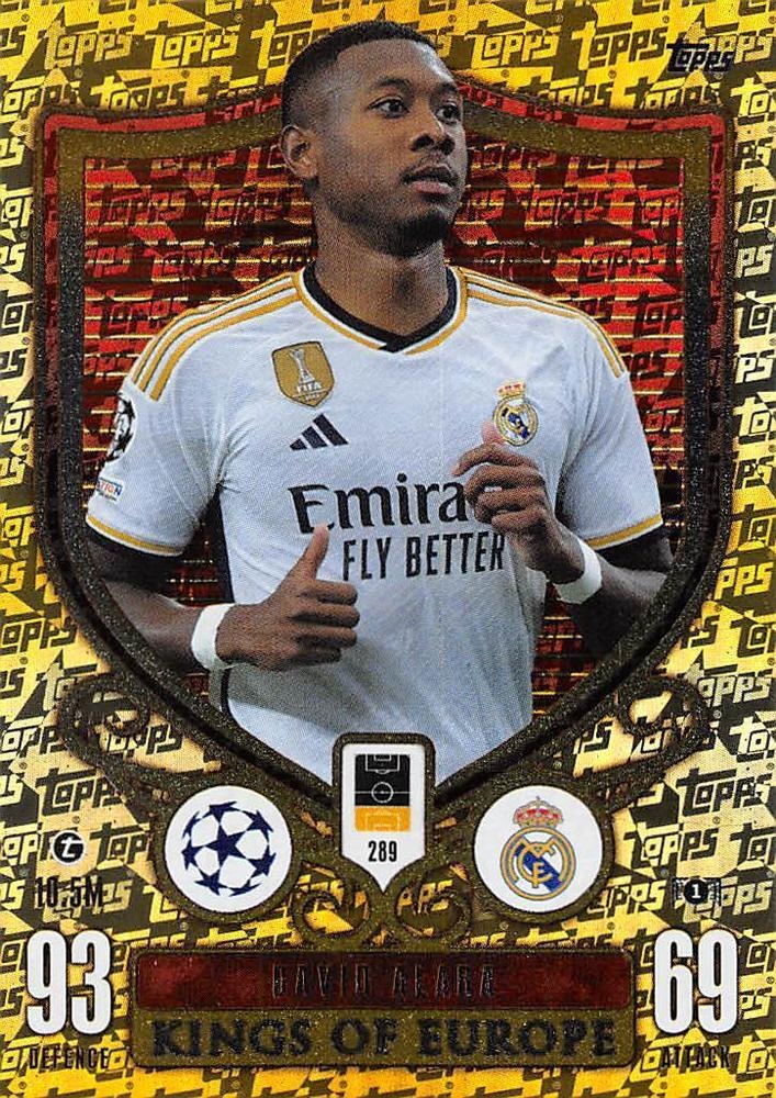 Sale Online David Alaba Kings of Europe Topps Match Attax Extra 2024