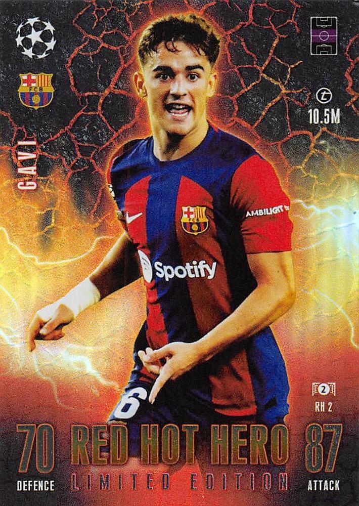 Sale Online Gavi Red Hot Heroes Topps Match Attax Extra 2024