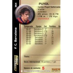 Puyol Megacracks Barcelona 364 Megafichas 2003-04