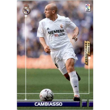 Cambiasso Real Madrid 152 Megafichas 2003-04