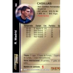 Casillas Megacracks Real Madrid 361 Megafichas 2003-04