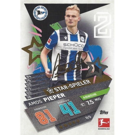 Amos Pieper Star-Spieler Dsc Arminia Bielefeld 89