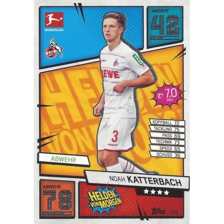 Noah Katterbach Helden von Morgen 1. Fc Köln 216