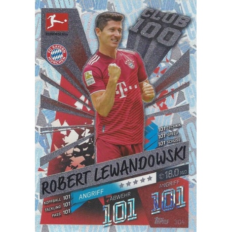 Robert Lewandowski Club 100 Bayern München 304