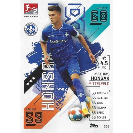 Mathias Honsak 2. Bundesliga Teams Sv Darmstadt 98 369