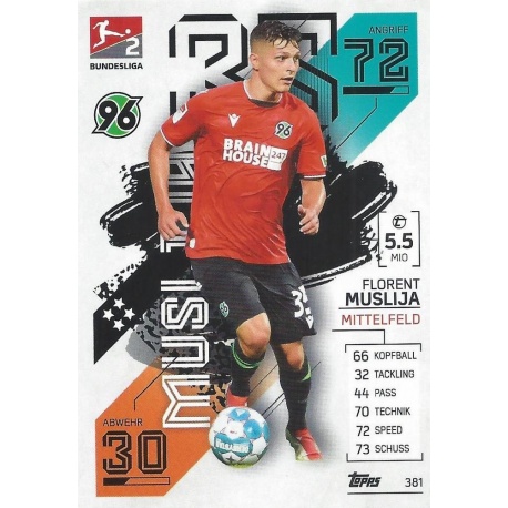 Florent Muslija 2. Bundesliga Teams Hannover 96 381