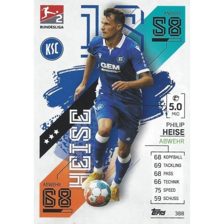 Philip Heise 2. Bundesliga Teams Karlsruher Sc 388