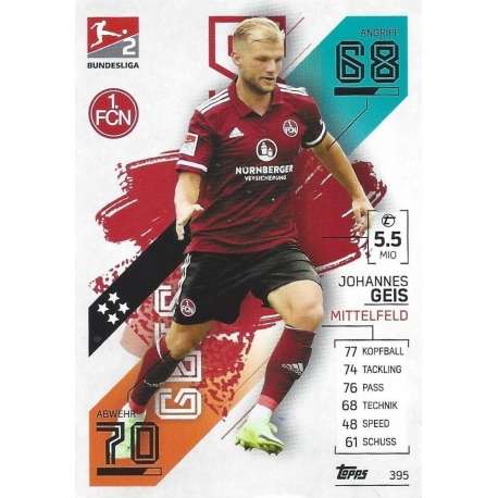 Johannes Geis 2. Bundesliga Teams 1. Fc Nürnberg 395