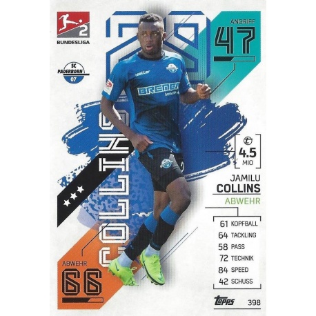 Jamilu Collins 2. Bundesliga Teams Sc Paderborn 07 398