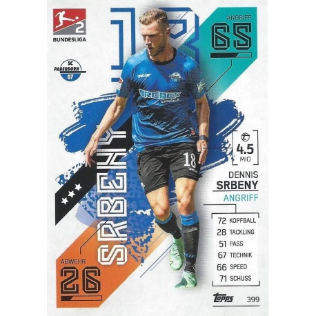 Dennis Srbeny 2. Bundesliga Teams Sc Paderborn 07 399