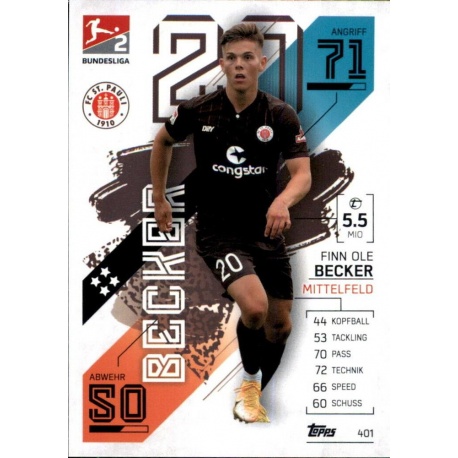 Finn Ole Becker 2. Bundesliga Teams Fc St. Pauli 401