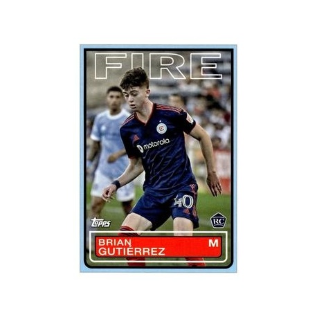 Brian Gutiérrez 1983 Topps Futbol Chicago Fire 83T-3