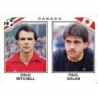 Sticker of Dale Mitchell - Paul Dolan Canada 1986 Panini World Cup Stickers