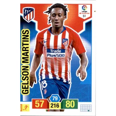 Gelson Martins Atlético Madrid 51 Adrenalyn XL La Liga Santander 2018-19