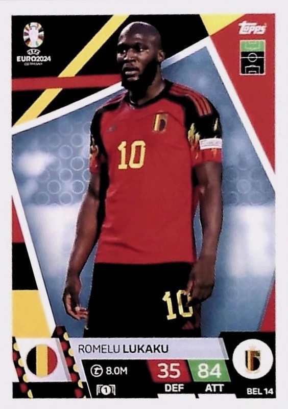 Offer Soccer Cards Romelu Lukaku Belgium Topps Euro 2024 Match Attax